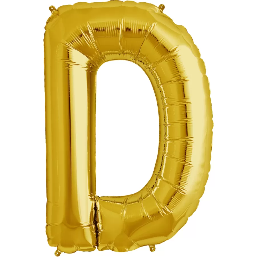 Μπαλόνι Γράμμα D χρυσό μεγάλο