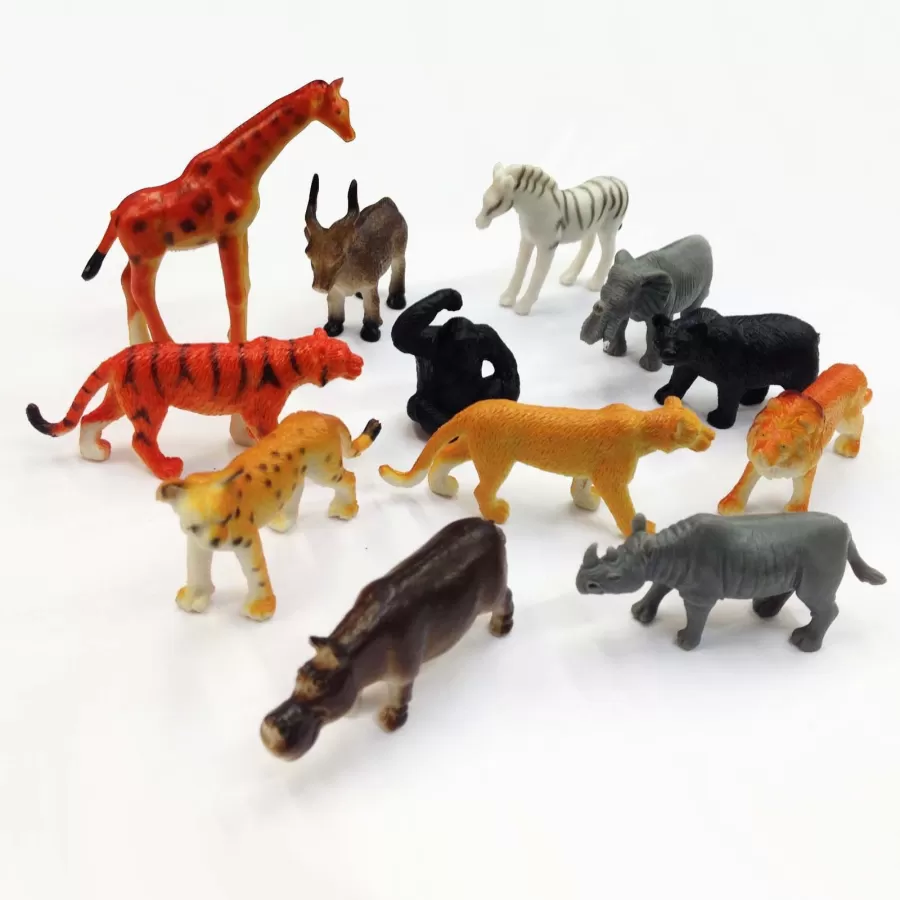 Ζωάκια της ζούγκλας - 12 τμχ.