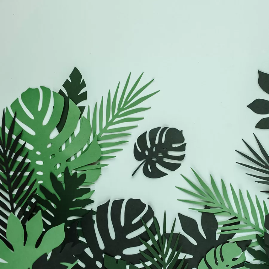 Χάρτινα φύλλα διακοσμητικά πράσινα Χάρτινα φύλλα διακοσμητικά πράσινα