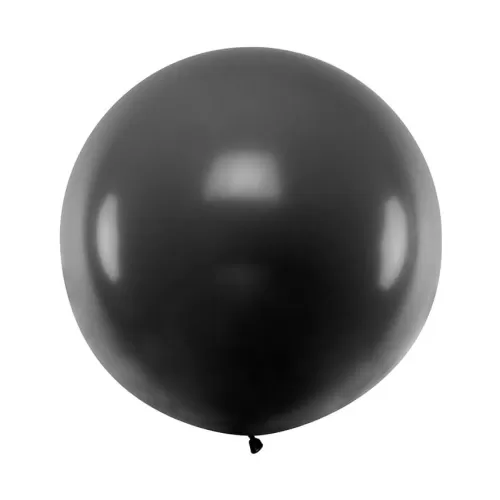 Μπαλόνι στρογγυλό μαύρο 1μ. - 1τμχ.