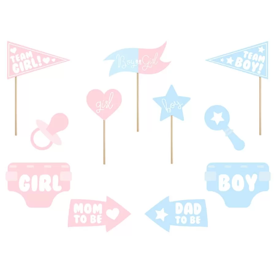 Photo booth props - Baby Shower - Boy or Girl