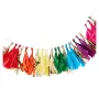 Γιρλάντα με χάρτινες φούντες πολύχρωμες & χρυσές