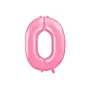 Μπαλόνι Αριθμός 0 ροζ - 86εκ.