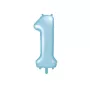 Μπαλόνι Αριθμός 1 σιέλ - 86εκ.