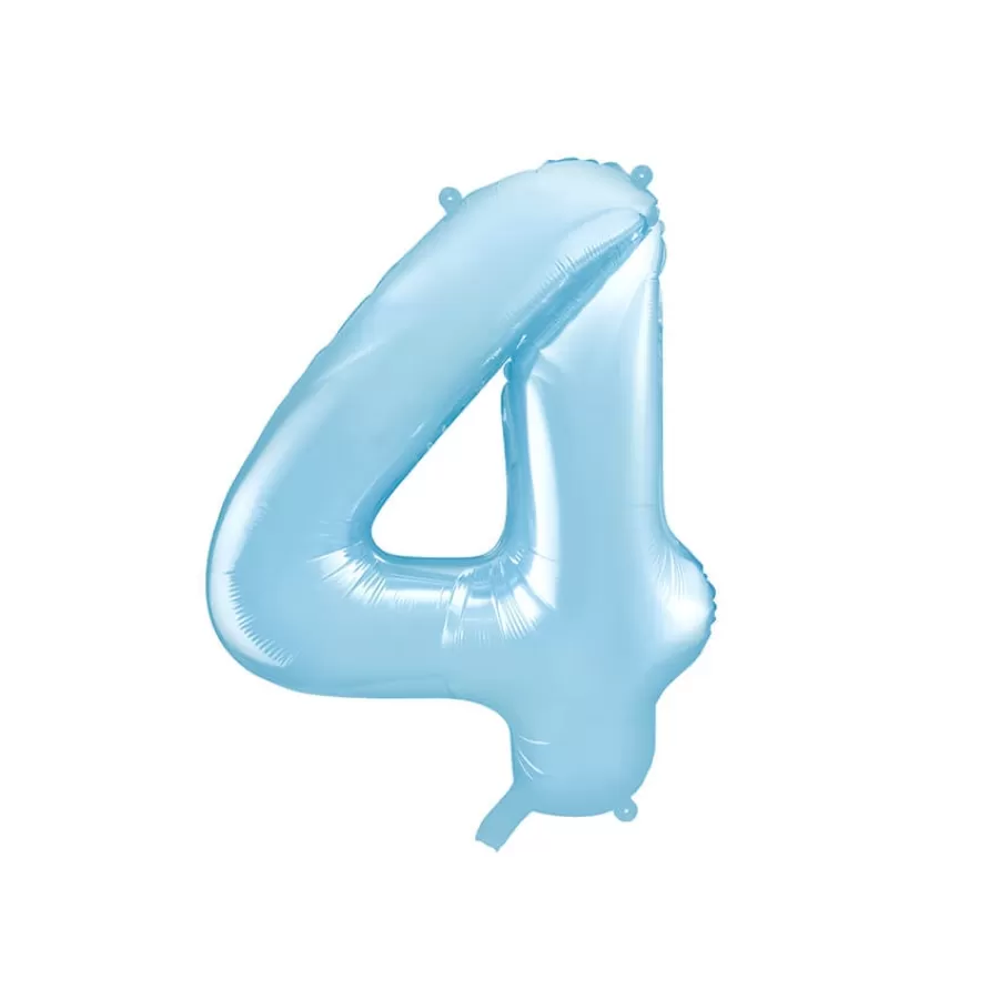 Μπαλόνι Αριθμός 4 σιέλ - 86εκ.