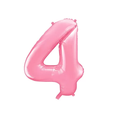 Μπαλόνι Αριθμός 4 ροζ - 86εκ.