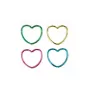 Βραχιόλια καρδιές μεταλιζέ - 12 τμχ.