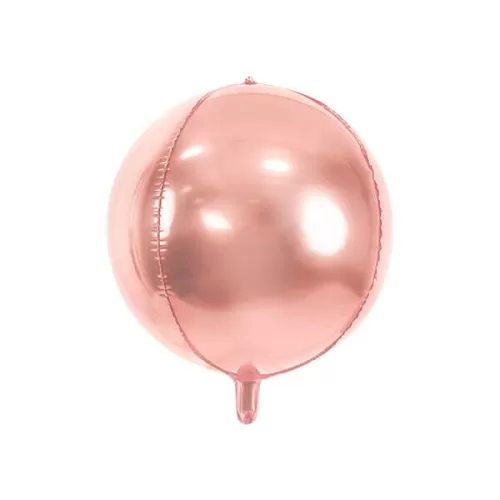 Μπαλόνι Σφαίρα ροζ χρυσό foil - 40εκ.