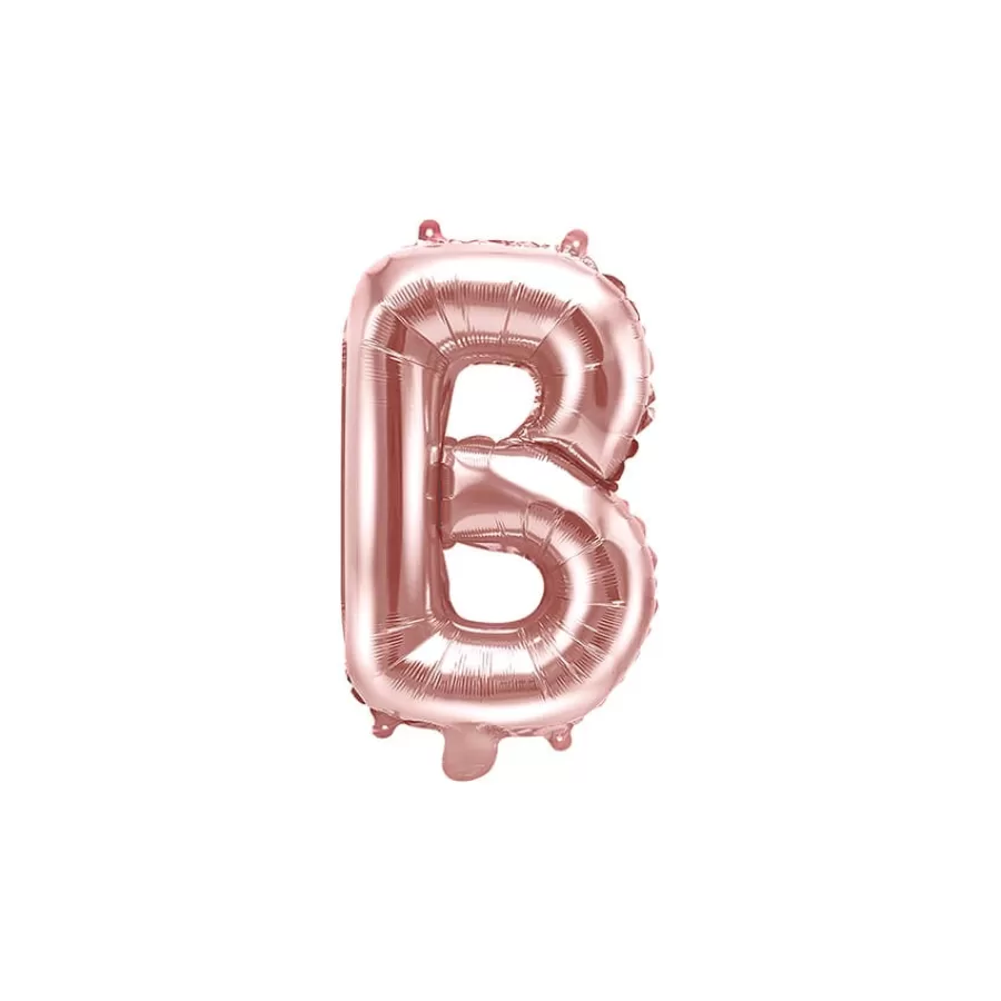 Μπαλόνι Γράμμα B Rose Gold - 35εκ