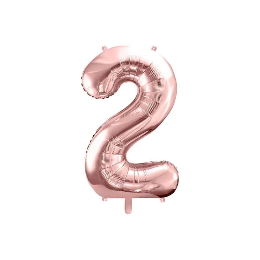 Μπαλόνι Αριθμός 2 Rose Gold - 86εκ.