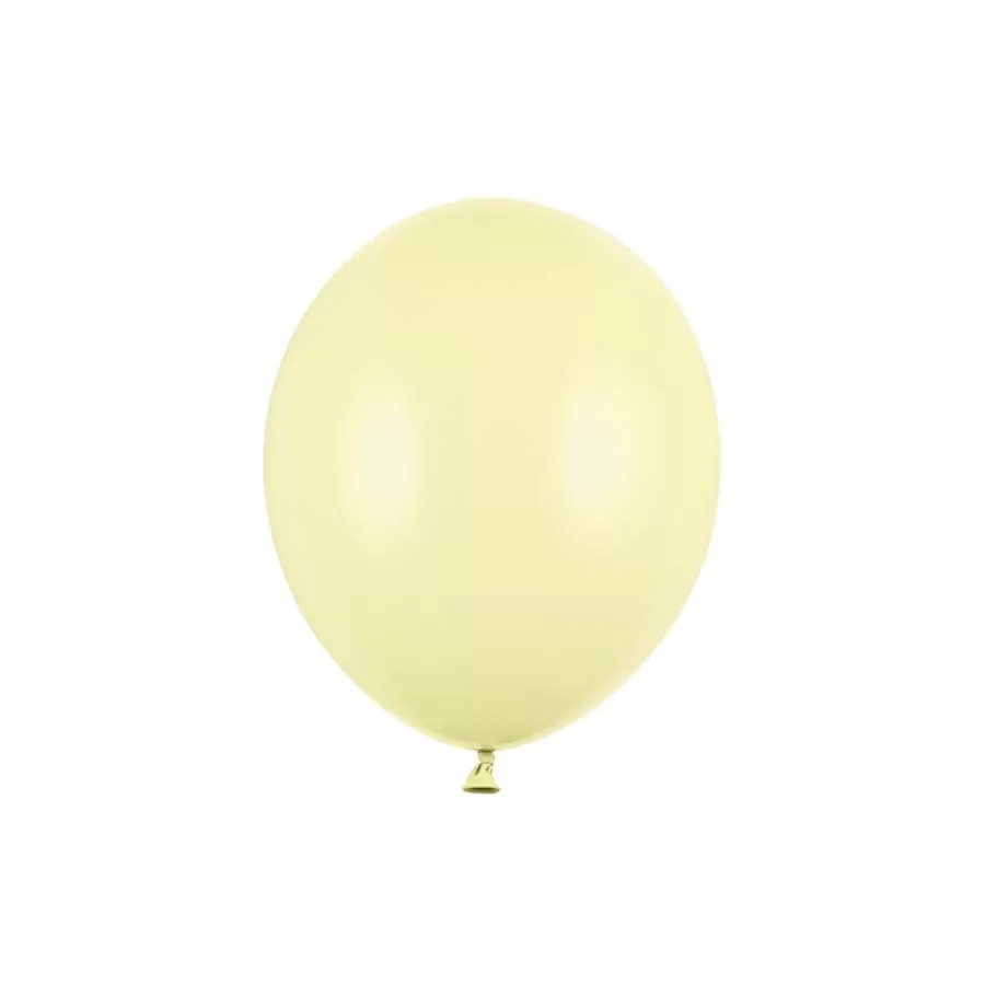 Μπαλόνια παστέλ κίτρινα 30εκ. - 10τμχ.