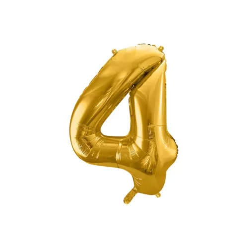 Μπαλόνι Αριθμός 4 χρυσό - 86εκ.