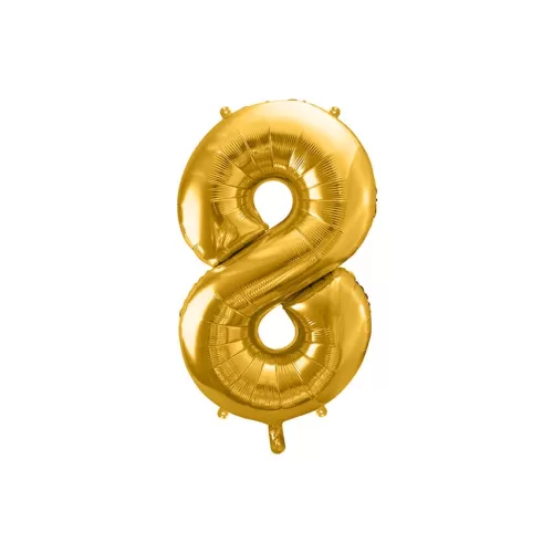 Μπαλόνι Αριθμός 8 χρυσό - 86εκ.