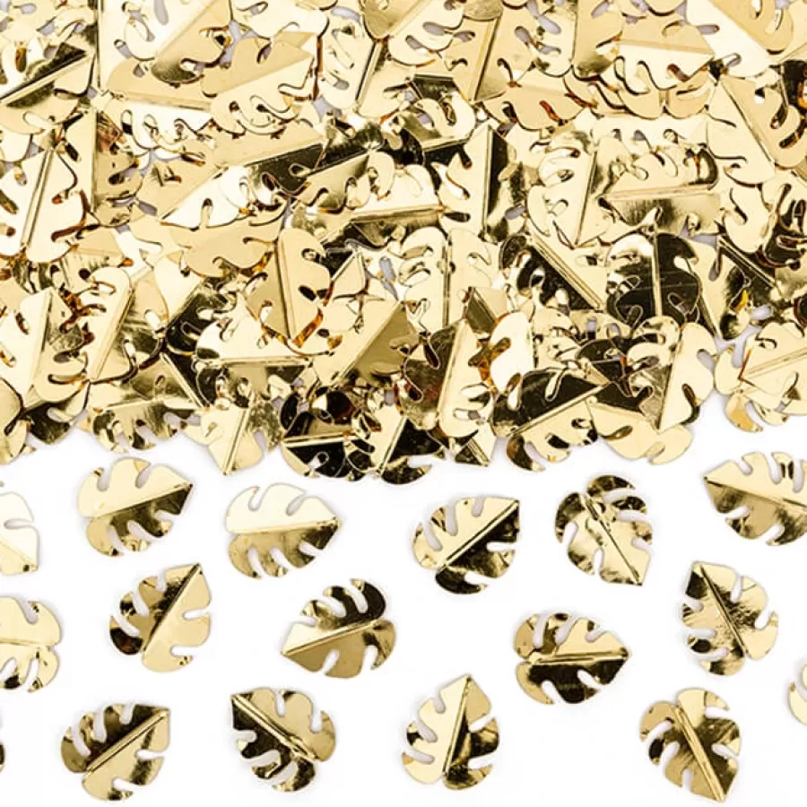 Κονφετί φύλλα μονστέρα χρυσά foil