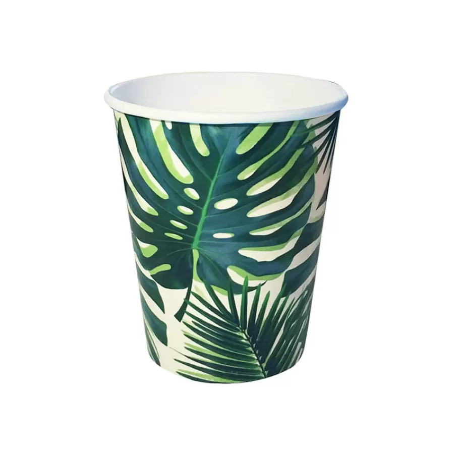 Χάρτινα ποτήρια Tropical Palm - 8τμχ. Χάρτινα ποτήρια Tropical Palm - 8τμχ.