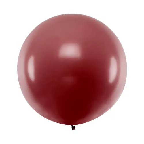 Μπαλόνι στρογγυλό μπορντό 1μ. - 1τμχ.