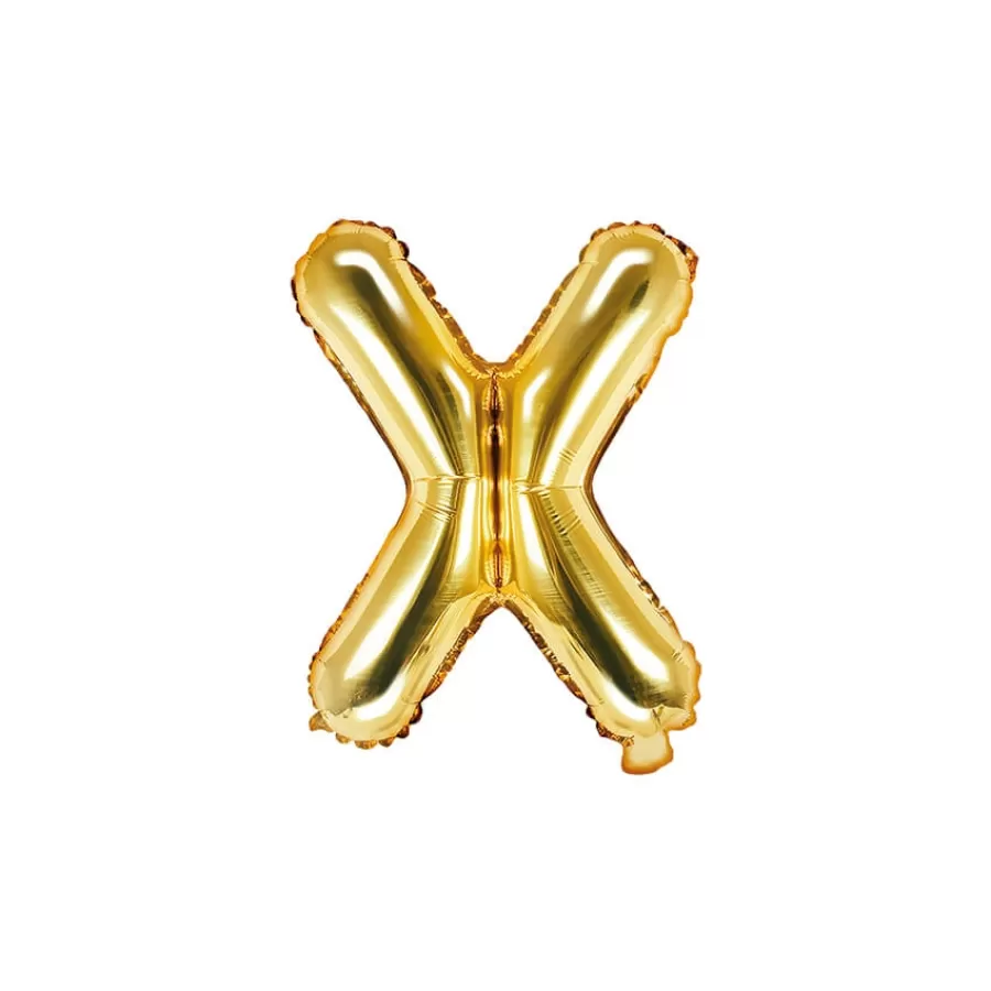 Μπαλόνι Γράμμα X χρυσό - 35εκ