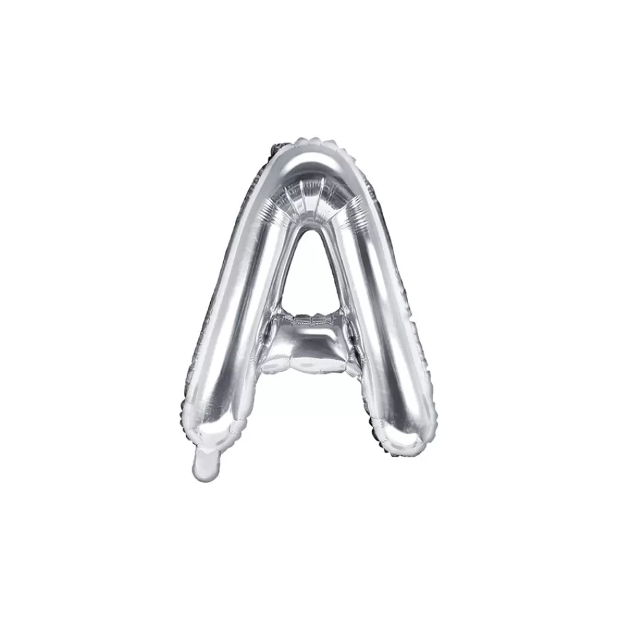 Μπαλόνι Γράμμα A ασημί - 35εκ.