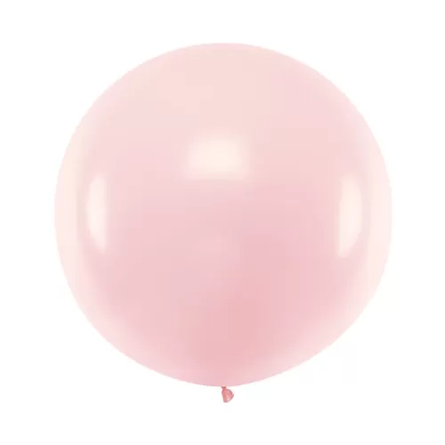 Μπαλόνι στρογγυλό παστέλ ροζ 1μ. - 1τμχ.