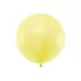 Μπαλόνι στρογγυλό παστέλ κίτρινο 60εκ. - 1τμχ.