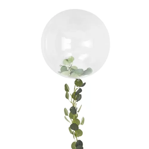 Μπαλόνι διάφανο με φύλλα ευκάλυπτου