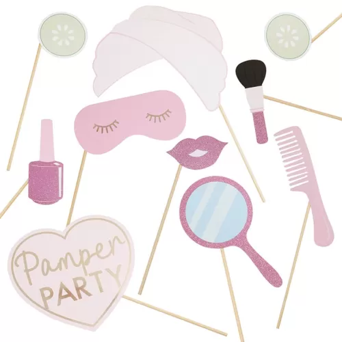 Photo booth Props - Pamper Party