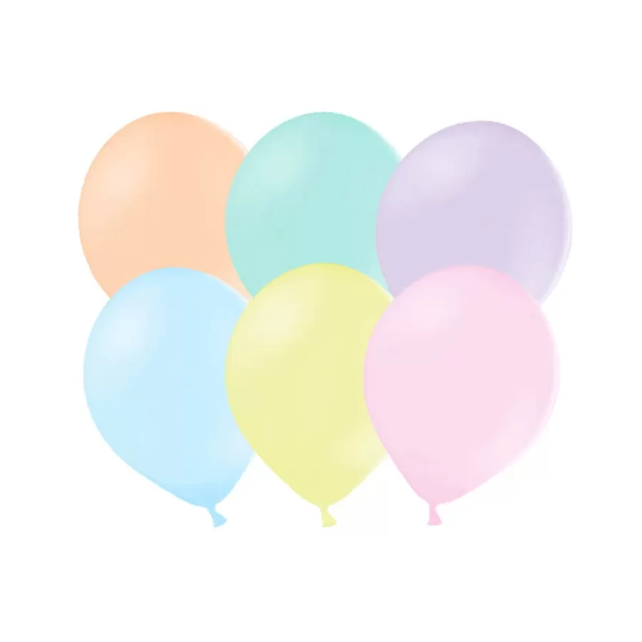 Μπαλόνια παστέλ χρώματα 30εκ. - 10τμχ.