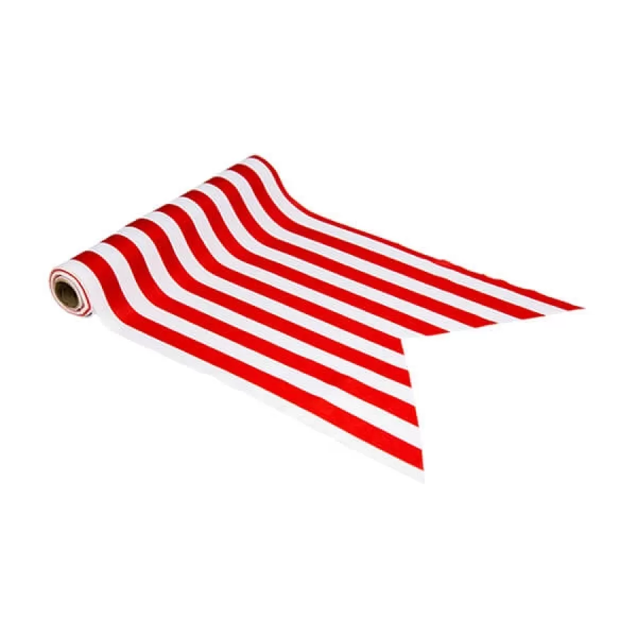 Runner τραπεζιού Ριγέ κόκκινο