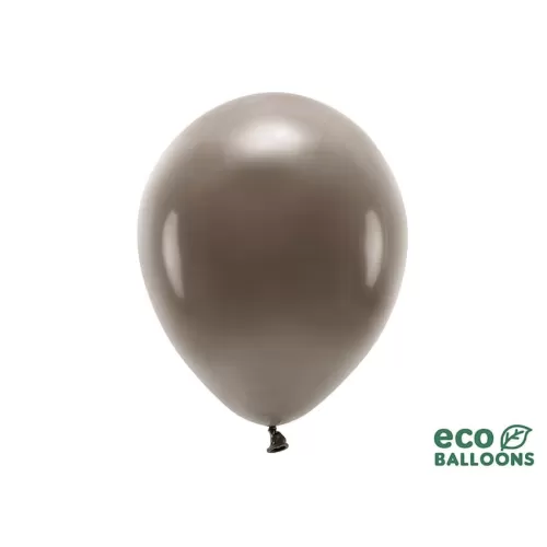 Μπαλόνια οικολογικά καφέ σκούρο 30εκ. - 10τμχ.