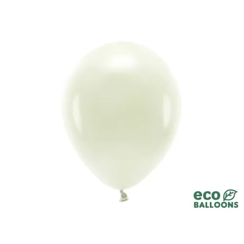 Μπαλόνια οικολογικά κρεμ 30εκ. - 10τμχ.