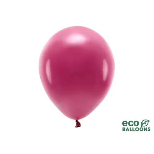 Μπαλόνια οικολογικά μπορντό 30εκ. - 10τμχ.