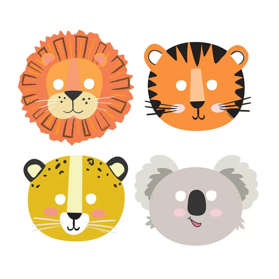 Μάσκες Ζωάκια της Ζούγκλας - Get Wild - 8τμχ.