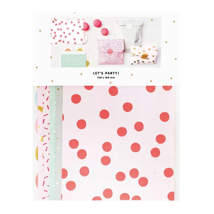 Χάρτινα σακουλάκια ροζ, βεραμάν, γκρι με σχέδια & πολύχρωμα αυτοκόλλητα - 20τμχ. Χάρτινα σακουλάκια ροζ, βεραμάν, γκρι με σχέδια & πολύχρωμα αυτοκόλλητα - 20τμχ.