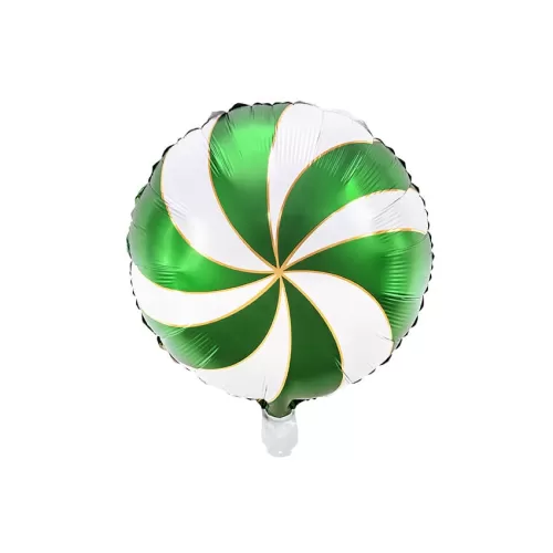 Μπαλόνι Καραμέλα πράσινη/λευκή 35εκ.
