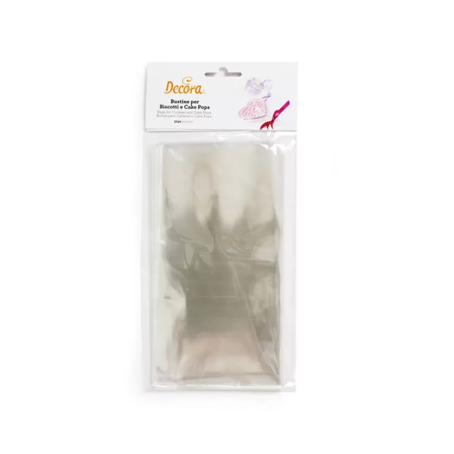 Σακουλάκια διάφανα για μπισκότα & cake pops - 50τμχ. Σακουλάκια διάφανα για μπισκότα & cake pops - 50τμχ.