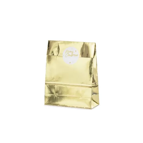 Χάρτινα σακουλάκια χρυσά foil μικρά - 3τμχ.