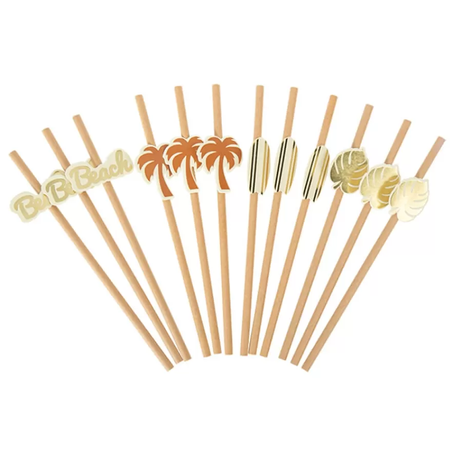 Χάρτινα καλαμάκια kraft 