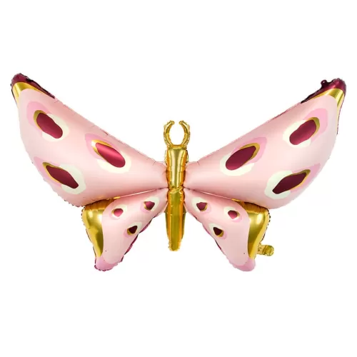 Μπαλόνι Πεταλούδα ροζ & χρυσό