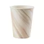 Χάρτινα ποτήρια Marble γήινα χρώματα - 8τμχ.