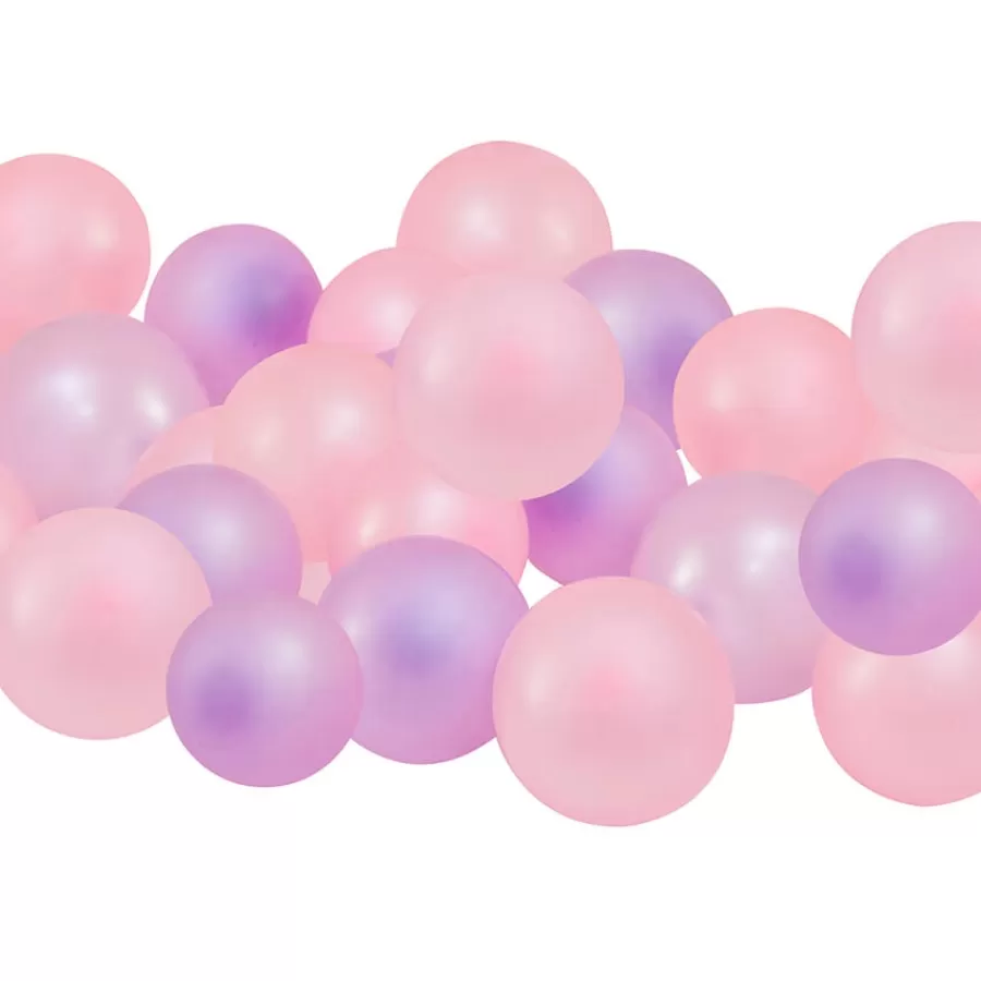 Σετ μπαλόνια 5'' για Balloon Mosaics - ροζ/λιλά - 40τμχ.