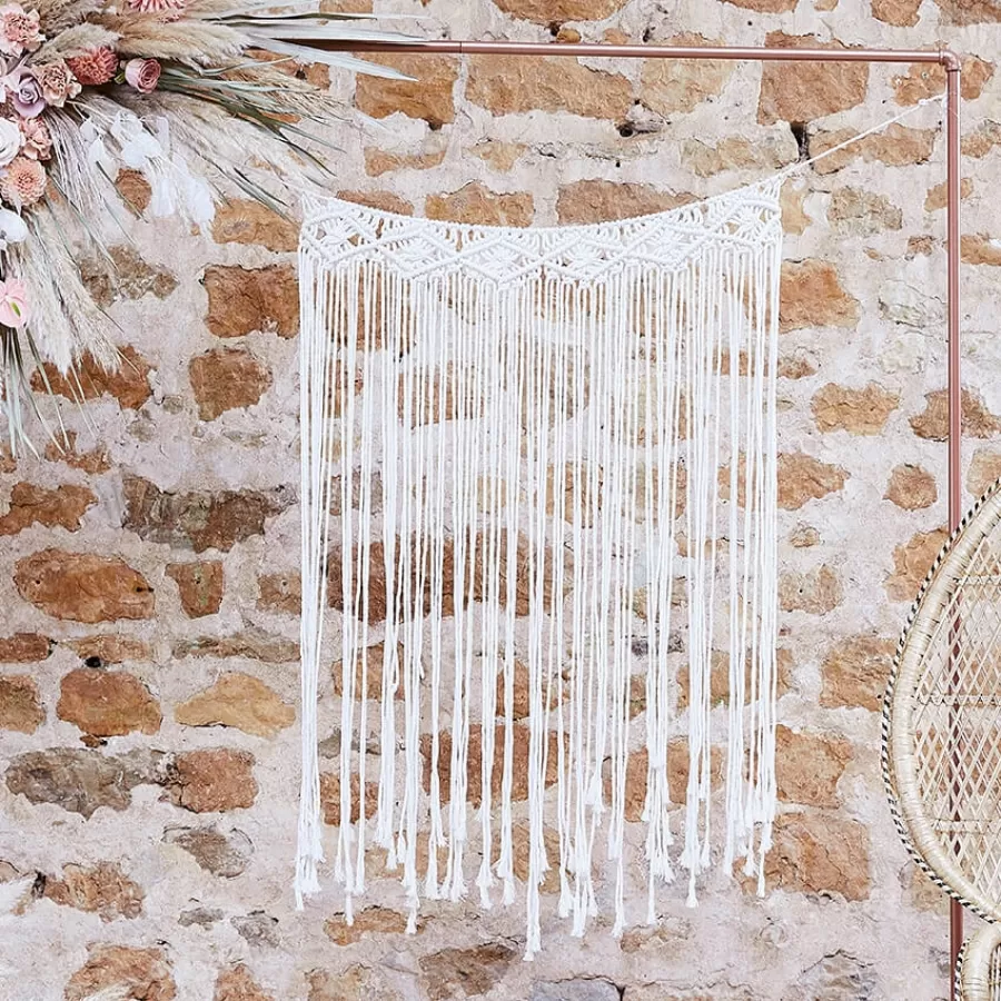 Backdrop Macrame λευκό 110x70εκ. Backdrop Macrame λευκό 110x70εκ.