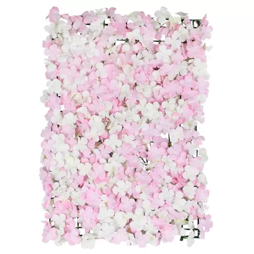 Πάνελ με λουλούδια ροζ & λευκά για τη διακόσμηση τοίχου