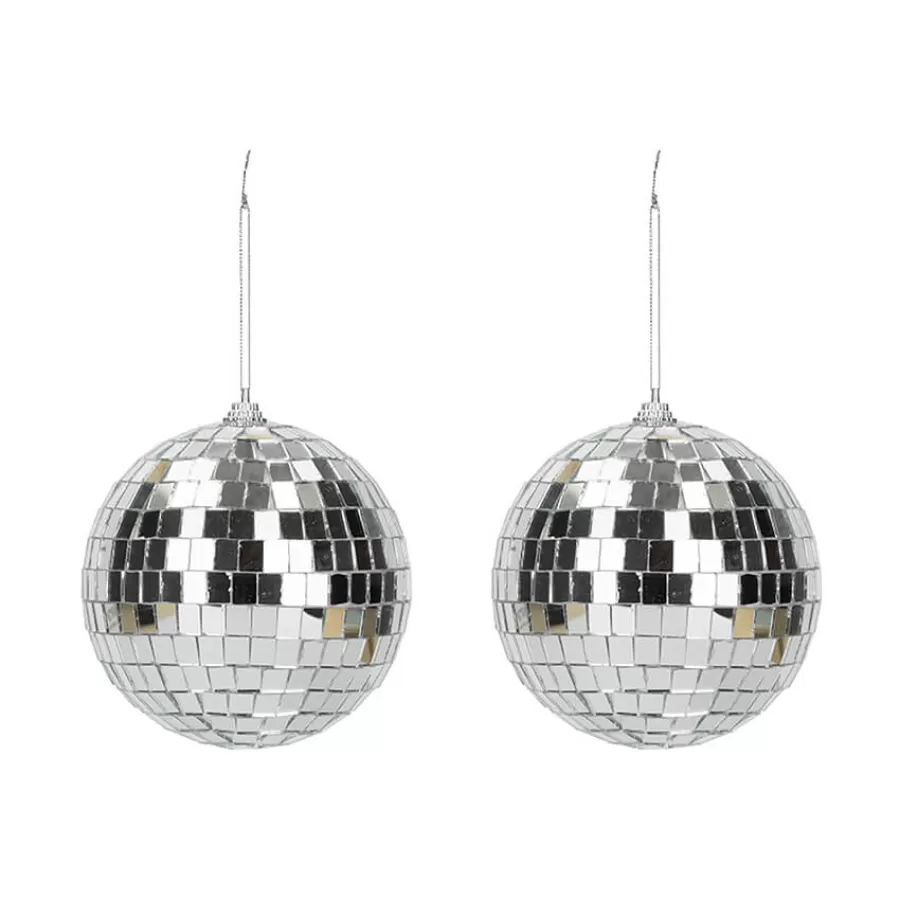 Disco ball ασημί 10εκ. - 2τμχ. Disco ball ασημί 10εκ. - 2τμχ.
