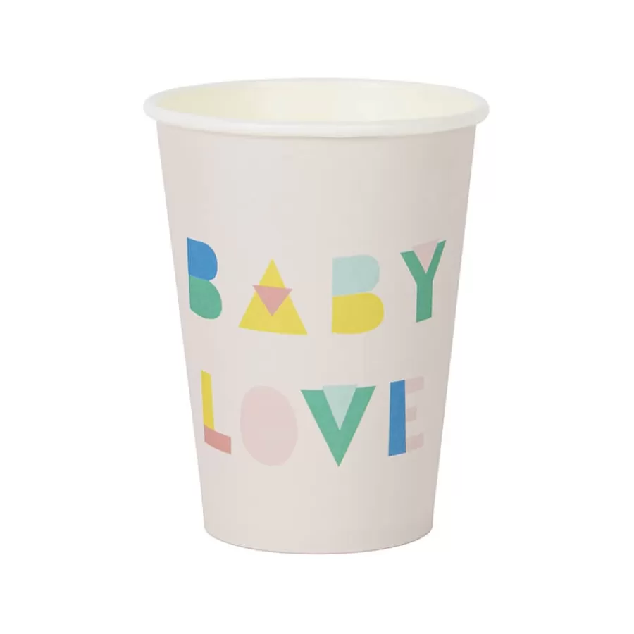 Χάρτινα Ποτήρια Baby Love nude - 8τμχ. Χάρτινα Ποτήρια Baby Love nude - 8τμχ.