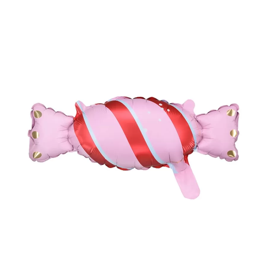 Μπαλόνι καραμελίτσα ροζ/κόκκινη - 5τμχ.