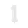 Μπαλόνι Αριθμός 1 λευκό - 86εκ.