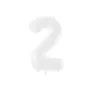 Μπαλόνι Αριθμός 2 λευκό - 86εκ.