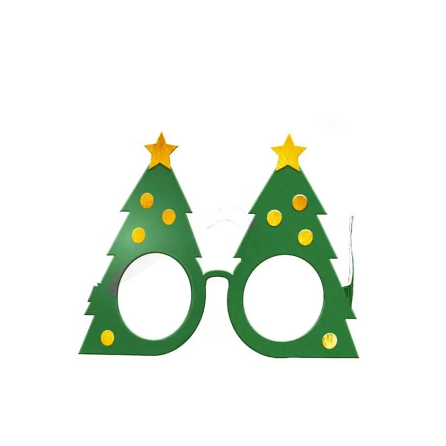 Γυαλιά χάρτινα Χριστουγεννιάτικο Δέντρο - 6τμχ.