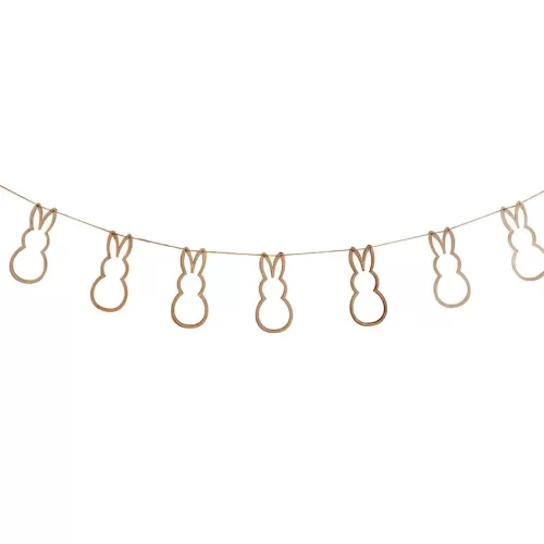 Γιρλάντα ξύλινη Κουνελάκια διάτρητα