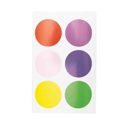 Αυτοκόλλητα κύκλοι Έντονα χρώματα